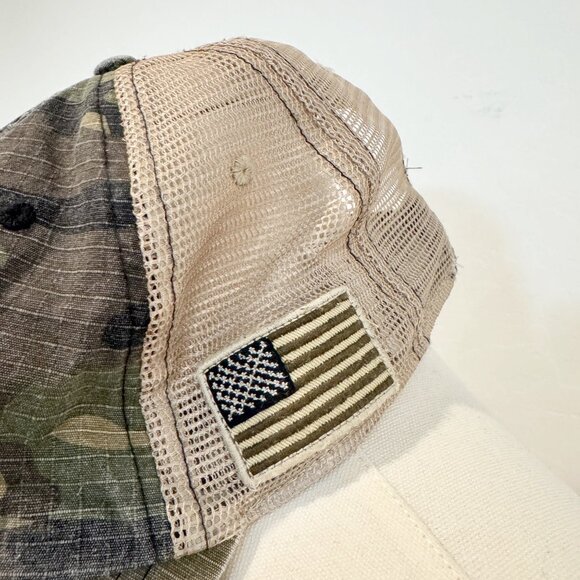 Utah Utes Camo Mesh Back Athletic Football Hat Sports Cap Outdoor Green One Size - Picture 3 of 7